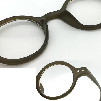 Zerosun Acetato de Gafas de Marco de Hombres Pequeños y Redondos Anteojos de Hombre Negro Tortuga Gafas Nerd Retro Gafas de Postgrado de la Miopía