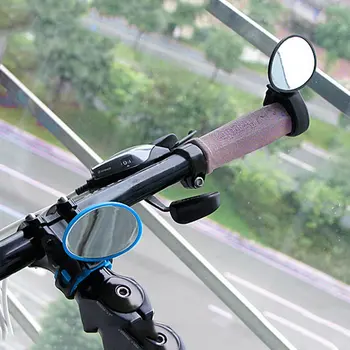 AQQ de Bicicletas Ciclismo Universal Ajustable Espejo de la Vista Posterior del Manillar Espejo Retrovisor moto accesorios de Seguridad Flexible Retrovisor