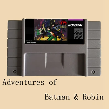 Las aventuras de Batman Robin 16 bits Grande Gris de la Tarjeta de Juego Para USA NTSC Jugador de Juego