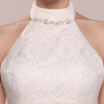 DongCMY 2020 nuevo vestido sin mangas de color blanco de Tobillo-Longitud de novia de las niñas vestidos de Dama de honor