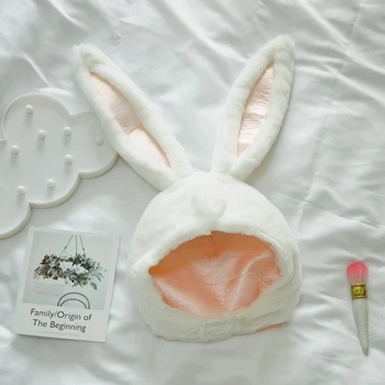 Chicas populares de conejo Diadema de orejas de Conejo de Felpa aros blanco conejito de orejas Tocado regalos para mujer de herramientas Fotográficas Selfie