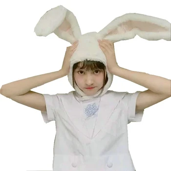 Chicas populares de conejo Diadema de orejas de Conejo de Felpa aros blanco conejito de orejas Tocado regalos para mujer de herramientas Fotográficas Selfie