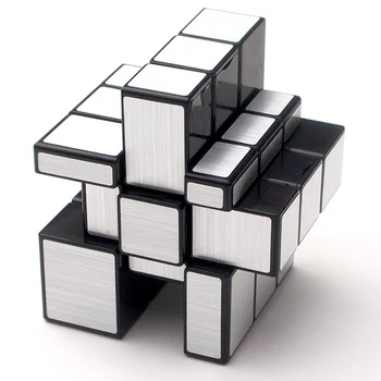 Moyu MofangjiaoShi Molino de 3x3 Cubo Espejo de Plata de Oro Cubo Educativo Cubo Mágico Juguete Idea de Regalo Envío de la Gota