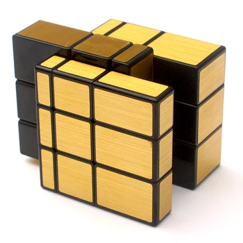 Moyu MofangjiaoShi Molino de 3x3 Cubo Espejo de Plata de Oro Cubo Educativo Cubo Mágico Juguete Idea de Regalo Envío de la Gota