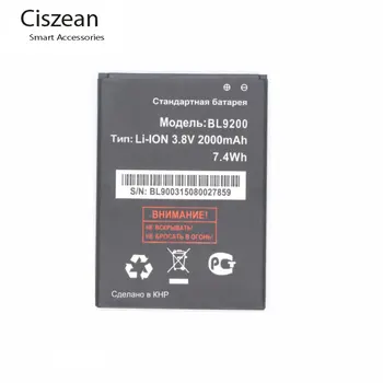 Ciszean BL9200 2000mAh / 7.4 Wh 3.7 VDC Batería de Recambio Para VOLAR Cirrus 2 FS504 BL 9200 las Baterías para teléfono móviles
