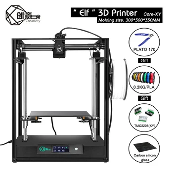 La creatividad corexy3D ELFO de la estructura de Elf Kit de impresora 3D de alta precisión de doble eje Z de retorno automático apoyo BLTOUCH gran área de FDM