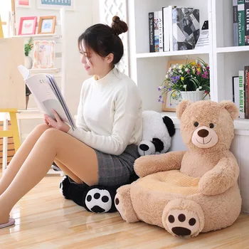 Creativo de Panda Gigante de los Niños del Sofá Creativo Animal Marrón Big Bear Kindergarten Asiento de Bebé de la Felpa Juguetes de la no cumplimentación de