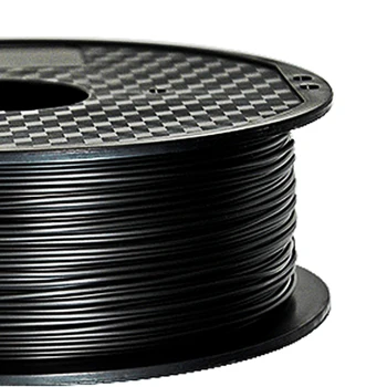 TOPZEAL Prima Sólida ABS Filamento de la Impresora 3D de 1.75 mm 1 KG de Goma de Plástico Consumibles Material de Color Negro para la Impresión en 3D
