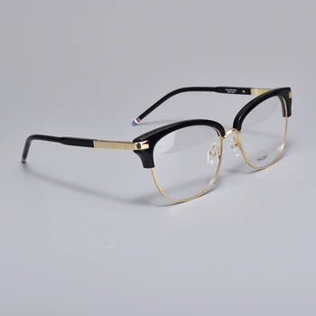 Nueva York Receta Thom marca TB505 Anteojos de marco Hombres Mujeres Oval Marcos de Anteojos Miopía Gafas para mujeres hombres