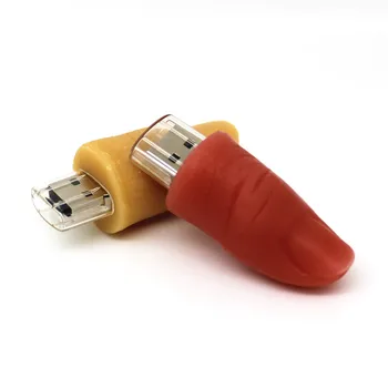 Dibujos animados Simulado pulgar USB 2.0 Pendrive Dedo Humano Modelo de 4G 8G 16G 32G Unidad Flash USB Flash Memory Stick Pen Drive de 64 gb