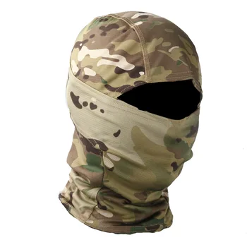 Camuflaje Multicam pasamontañas máscara de cara completa militar táctico juego de guerra de ciclismo de la máscara de la motocicleta de la caza de bicicletas de Airsoft Cap