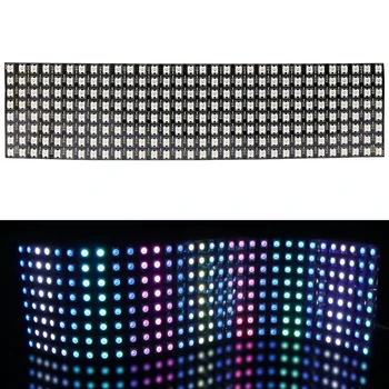 GBKOF 8x8 16x16 8x32 Píxeles SK6812 WS2812B Individualmente Direccionables Digital Flexible LED del Panel de Píxeles de la Pantalla GyverLamp DC5V