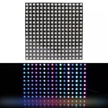 GBKOF 8x8 16x16 8x32 Píxeles SK6812 WS2812B Individualmente Direccionables Digital Flexible LED del Panel de Píxeles de la Pantalla GyverLamp DC5V