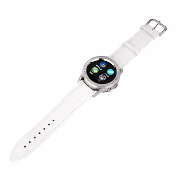 Mujeres Diamante Reloj Inteligente con Monitor de Ritmo Cardíaco Impermeable de Bluetooth y Cámara Smartwatch para el iPhone Teléfono Android