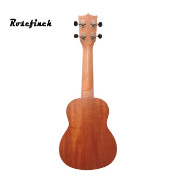 Rosefinch 23 pulgadas Ukelele Soprano Ukulele Caoba Guitarra Sapele de Madera de palo de rosa 4 Cadenas de Hawai Mini Guitarra para Principiantes UK301