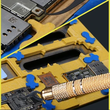 Multi-Función de Teléfono Móvil IC Chip de la CPU Remover con 20pcs Cuchillas para iPhone de la Placa base NAND Pegamento de Eliminación de BGA Reparación Kit de Herramientas de
