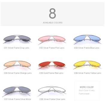 Las mujeres de la Marca del Diseñador de Gafas de sol de Moda Ovalada Gafas de sol UV400 Protección S'6511