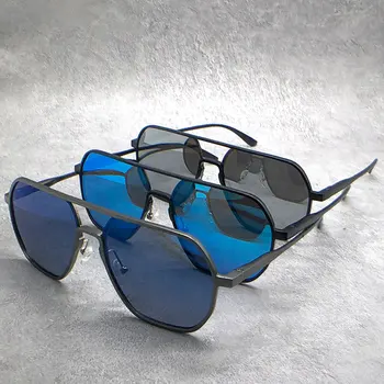 Mens Gafas De Sol Polarizadas 2020 De Lujo Diseñador Espejo Tonos De Aluminio Magnesio Gafas De Sol Uv400 De Alta Calidad Lentes De Sol