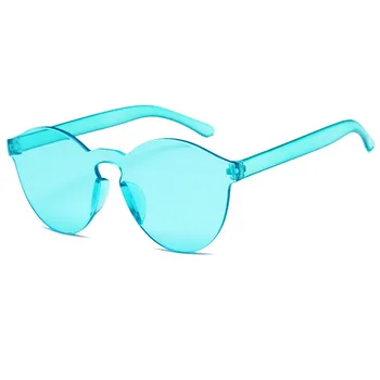 Gruesa Montura de Gafas de sol de las Mujeres Sólida de la Lente de Gafas de Sol de Mujer Sexy Lady Transparente Tonos UV400 Oculos De Sol Gafas