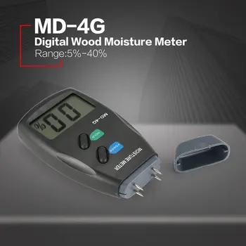 NewMD-4G de 4 Clavijas de Madera Medidor de Humedad Digital LCD de Suelo de Grano Medidores de Humedad de la Madera Medidor de umidade vochtmeter de hormigón