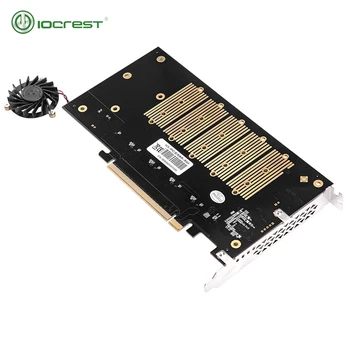 IOCREST PCIe 3.0 a 5 M. 2(SATA) B-Tarjeta de la clave de apoyo 2280, 2260, 2242 y 2230 tamaño
