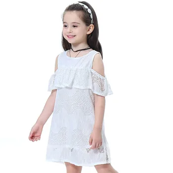 VFOCHI 2019 Nuevos Vestidos de Niña de Verano Casual de las Niñas Ropa de Encaje Y Diseño de la Flor de las Niñas de Bebé Vestido de los Niños Vestidos Para Niñas de 1 a 10 años