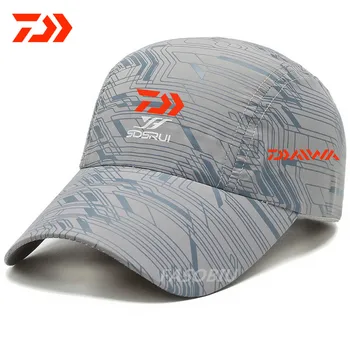 2021 Daiwa Pesca Sombreros Sombrilla Anti-UV Sol Protección Sombreros Ajustable Transpirable Correr al aire libre Senderismo Deportivo Golf el Gorro de Malla