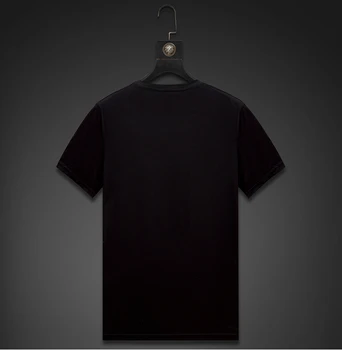 De alta calidad camisetas de hombre Caliente taladro de camiseta de los hombres/de las mujeres de la camiseta de Alta calidad t-shirt Casual O-cuello tops