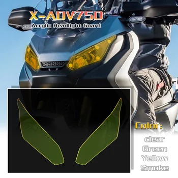 Para HONDA XADV750 X-ADV750 X-ADV 750 2017-2019 2018 Motocicleta de Acrílico de Faro de la Guardia de la Cabeza de la Luz de la Tapa del Lente Protector