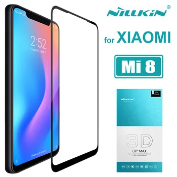 Xiaomi Mi 8 Mi8 de Cristal Nillkin CP+ Max 3D Completo de la Cubierta de Vidrio Templado Protector de Pantalla Anti-Arañazos para Xiaomi Mi 8 Mi8 SE de Vidrio
