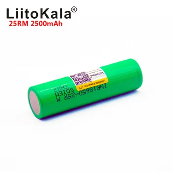 2019 LiitoKala 25RM Original 18650 batería de 2500mah INR18650 25R 20A batería Recargable