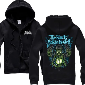 12 diseños de Prendas de vestir exteriores de the black dahlia murder Algodón Rock cremallera Sudaderas con capucha de la marca de la chaqueta de heavy Metal Sudadera fleece sudadera