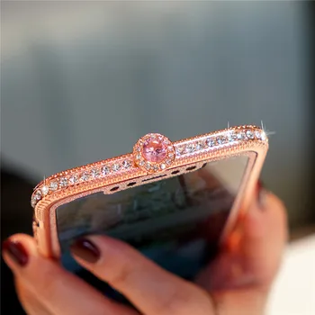 Caso del diamante Para el iPhone 11 Max Pro XS Max XR Caso de Cristal de Brillo Bling Rhinestone Cubierta Para el iPhone 6 6s 7 8 Plus SE Funda 2020