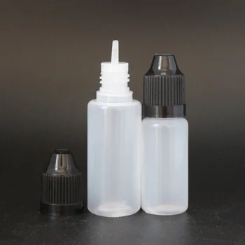El Líquido E Botellas Suave vacío 5ml 10ml 15ml 20ml 30ml 50ml 100ml ojos de la ronda del gotero PE de plástico botellas de plástico con tapa a prueba de niños