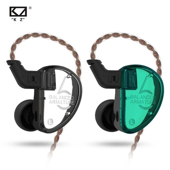 KZ AS06 Auriculares 3BA Controlador de Inducido Equilibrado de alta fidelidad Bass Auriculares En el Oído de Monitor de Deporte Auriculares con Cancelación de Ruido Auriculares Verde