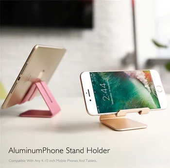De aluminio de Teléfono del Titular de Soporte Para Huawei P Smart Z / Honor De 20 de Metal Tablet Teléfono de la Mesa de soporte Para Xiaomi Redmi Nota 5A Nota 7 7A 6A