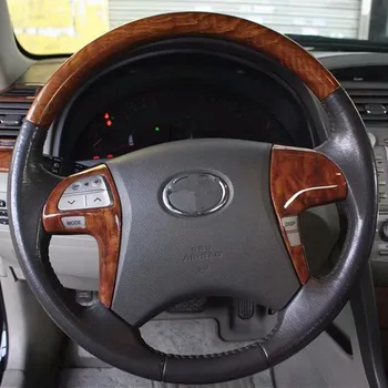 JXKaFa Volante de Auto Decoración Bisel Interior del Coche Molduras Para Toyota Camry 2006-2011 Interior de ABS de los Accesorios del Coche