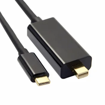1.8 m USB 3.1 Type-C USB-C a Mini DisplayPort DP macho 4k Monitor Cable usb Tipo c Mini Puerto de Pantalla adaptador