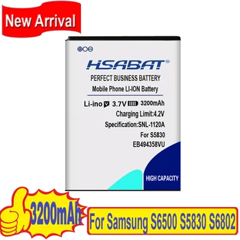 HSABAT 3200mAh de la Batería para EB464358VU Samsung Galaxy Y Duos S6102 Mini 2 S5830 S6500 S6802 Galaxy Ace Plus S7500 S7508