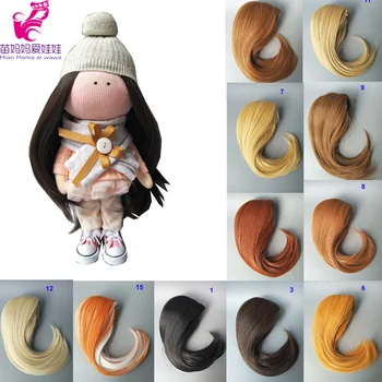 25-28 cm circunferencia de la cabeza de pelo de Muñeca rusa Muñecas hechas a Mano de la Fábrica de reparar el cabello de 18 pulgadas muñeca