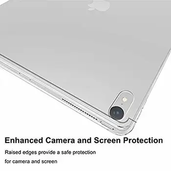 Caso para el Nuevo iPad Pro de 12,9 2018 3ª Suave y Flexible, Parachoques Claro TPU de Goma de la parte Posterior de la Cubierta protectora para el iPad de 12,9/2017 caso de capa