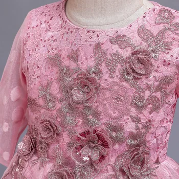 2021 Verano de Flores Vestido de Concurso, los Niños Vestidos Para Niñas Ropa de la Princesa Vestidos de Niñas para la Fiesta y Boda Prom 14 12 Año