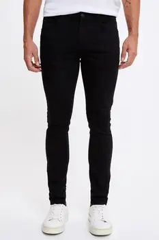 De facto Otoño Hombre Denim Carlo Skinny Fit Jeans la Calle Estética Pantalones de Algodón Elástico de la Moda de Nueva Temporada-R8763AZ20AU