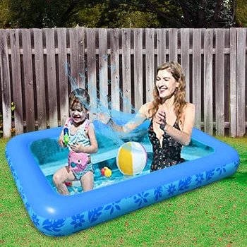 120*90*25 cm Rectangular Inflable de la Piscina Espesar PVC Piscina Baño de Hidromasaje al aire libre, Piscina de Verano Para los Niños