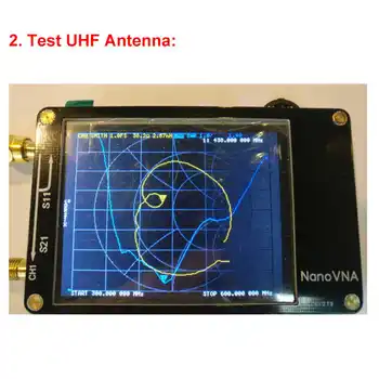 Para NanoVNA-H4 4 Pulgadas LCD de 50 khz-1.5 GHz HF VHF UHF UV Analizador de Red Vectorial de la Antena del Analizador de la Batería Integrada