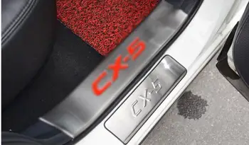 Accesorios de coches Estilo para Mazda CX-5 CX 5 CX5 2013 2016 Umbral de la Puerta de la Guardia Inoxidable de desgaste de la Placa de umbral Pedal Protector