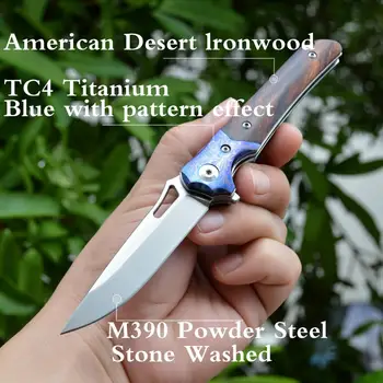 El TRINQUETE - M390 de Acero cuchillo plegable de Bolsillo Cuchillo al aire libre Afilados Cuchillos Tácticos 3.9