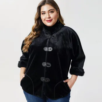 2020 de invierno de la mujer Más el Tamaño de manga Larga chaquetas abrigo y la moda de las Señoras de femal Casual de imitación de cuero chaquetas de las mujeres