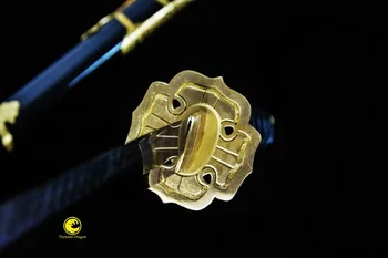 Hecho A Mano De Arcilla Templada Shihozume De La Laminación De La Hoja De Katana Japonesa Tachi Espada Samurai Full Tang