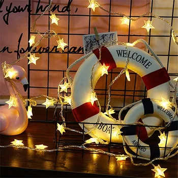 LED de la Estrella de la Cadena de Luces Titilan Guirnalda de Luces de Hadas de la Navidad al aire libre Interiores Fiesta en la Casa de Habitación de la Boda Decoración de Luces